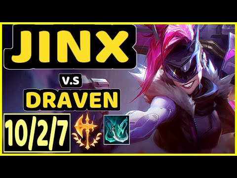 NEON (JINX) vs DRAVEN - 10/2/7 KDA BOTTOM ADC CHALLENGER GAMEPLAY - EUW