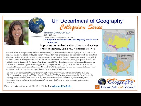 Improving understanding of grassland ecology & biogeography using NEON-enabled science - UF Geog