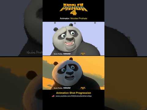 Kung Fu Panda 4 | Po & Zhen Shot Progression #shorts