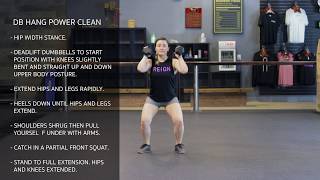 DB Hang Power Clean Points of Performance