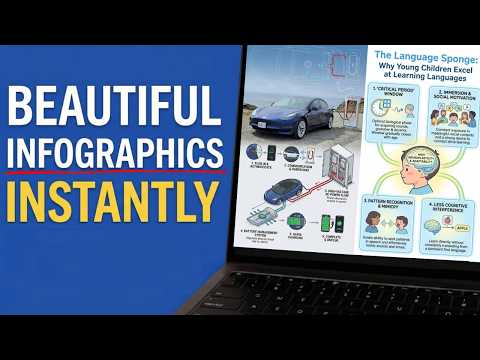 Create Perfect Infographics in Seconds with AI (Using Flow, NotebookLM, Gemini 3 & Nana Banana Pro)