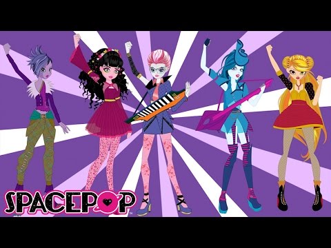 SpacePOP Start Something Big Music Video with Lyrics #readalong | SpacePOPgirls Cartoon