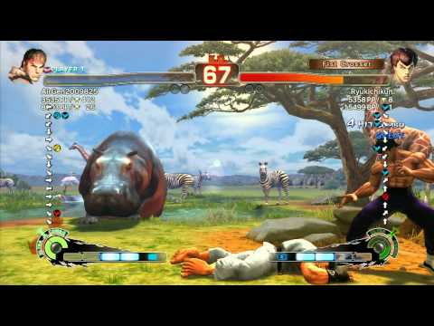 SSF4 AE: Air (Ryu) vs Ryukichikun (FeiLong) - Ranked Match (720p HD)
