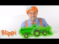 Blippi Plays With Toy Tractor | Blippi | Learn about Machines and Colors | Funny Videos & Songs