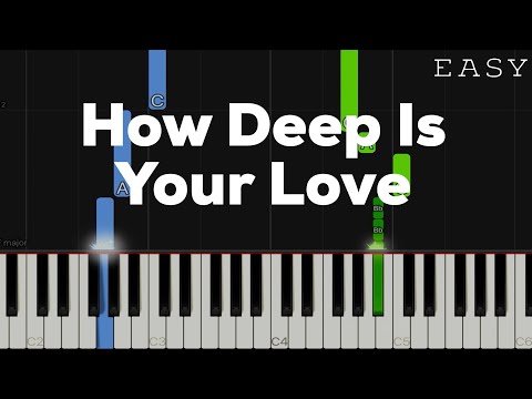 How Deep is Your Love - Bee Gees piano tutorial