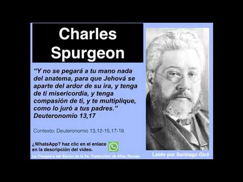 Deuteronomio 13,17. Devocional de hoy. Charles Spurgeon en español.