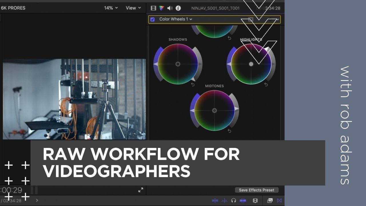 Raw Workflow for Videographers with Rob Adams