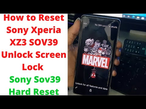 How to Reset Sony Xperia XZ3 SOV39 Unlock Screen Lock | sony sov39 hard reset | Sony Xperia XZ3
