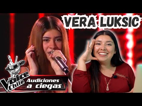 VERA LUKSIC - Querida rosa | Audiciones a Ciegas | THE VOICE CHILE 2023 | VOCAL COACH REACCIONA