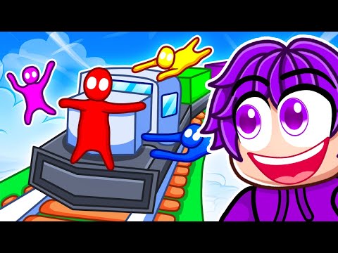 4 Friends on 1 TRAIN… (GANG BEASTS)