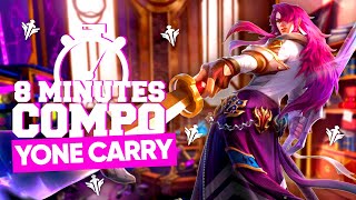 GUIDE DE LA COMPO YONE CARRY - 8 MINUTES COMPO TFT #3