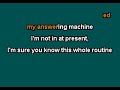Rupert Holmes - Answering Machine [Karaoke Version]
