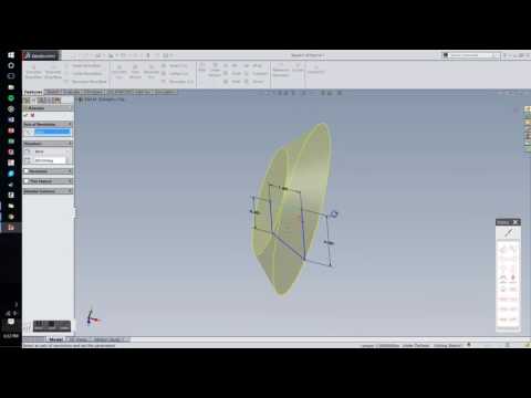 Basic Solidworks Tutorial - Revolved Boss/Base for Conical Shape Construction