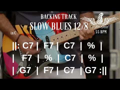 Slow Blues 12/8  Backing Track in C