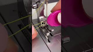 How to thread a machine needle #diy #sew #sewingtips #sewing #sewingtutorial