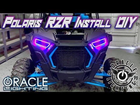 Installation Guide: Polaris RZR ColorSHIFT Surface Mount Halos from ORACLE Lighting.