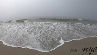 Foggy Day - Atlantic Ocean - Rockaway Beach, Queens NY Tour (The Rockaways) New York City