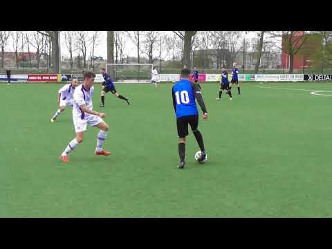 15 april 2018 PVC 1 - Abcoude 1 com 2-1 Julius tikt bal naast