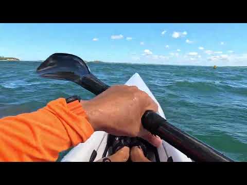 Fennix XTS surfski - upwind & downwind by the beach
