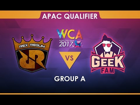 RRQ vs Geek Fam Game 1 - WCA 2017 APAC Qualifier Group A - @Xyclopzz