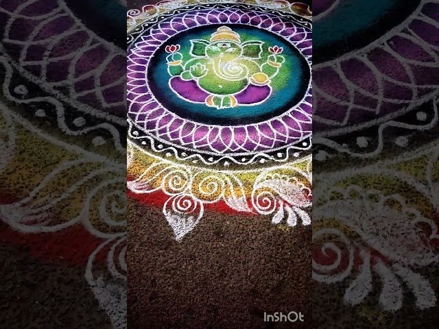 Got 1st prize in rangoli competition