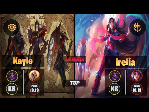 Master KAYLE [Press the Attack] (Top) VS  IRELIA - Master KR Patch 10.19