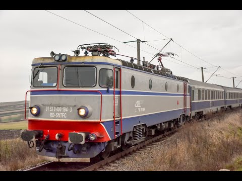 Tren IR1832 Cluj Napoca - Galati la intrare in Stroiesti cu 40-0194-3 a depoului Cluj - 28.11.2020
