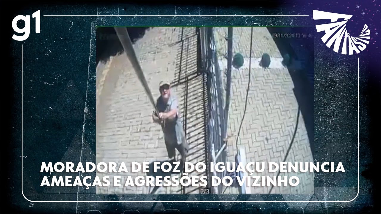 Moradora de Foz do Iguaçu, no Paraná, denuncia ameaças e agressões do vizinho