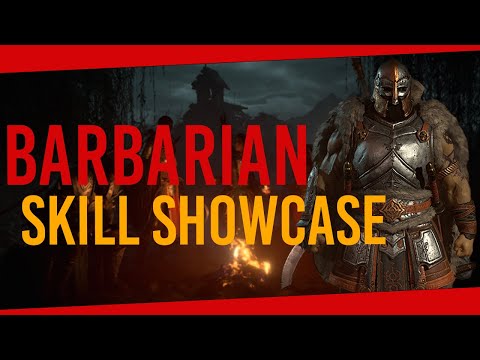 ALL Barbarian Skills Showcase 4K | Diablo IV