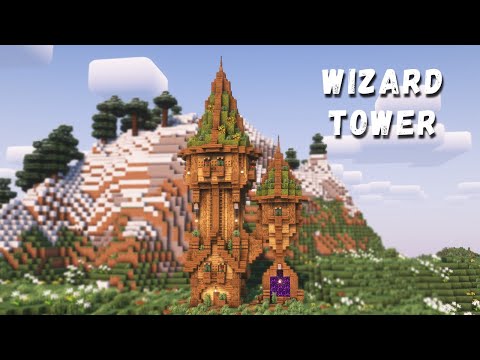 Minecraft: How to Build a Wizard Tower with Everything You Need To Survive | Part 1