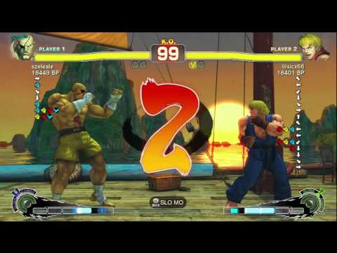 lilsicx66 [Ken] vs szeleale [Sagat] SSF4 Ranked Matches - Xbox Live - TRUE-HD