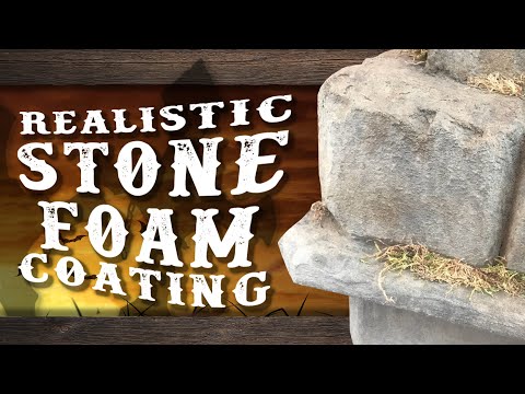 Stone Coating Styrofoam Tutorial - Adding easy stone coating/texture to props!
