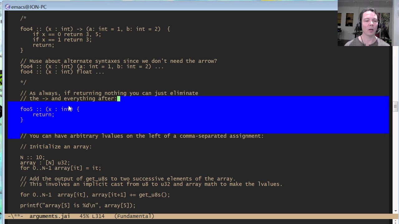 Arguments and Return Values