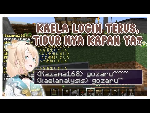 VX -  This time IROHA is surprised by KAELA, because she logs into Minecraft every day |  (Hololive Clips)