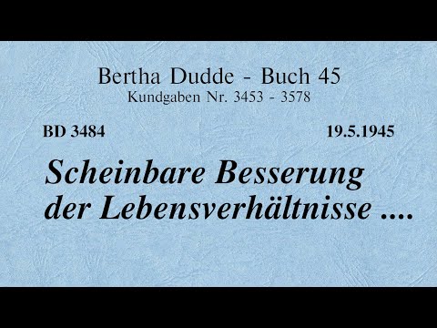 BD 3484 - SCHEINBARE BESSERUNG DER LEBENSVERHÄLTNISSE ....