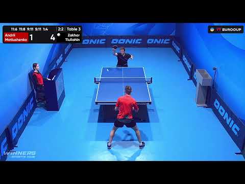 15:30 Andrii Matiushenko - Zakhar Tiuliahin 26.07.2023 TT Euro.Cup Ukraine Master. TABLE 3