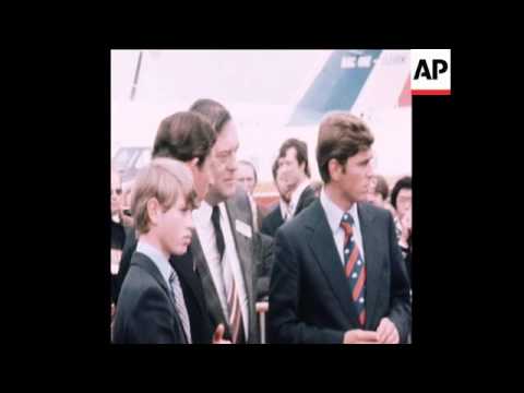 SYND 6 9 78 MEMBERS OF BRITISH ROYAL FAMILY VISIT FARNBOROUGH