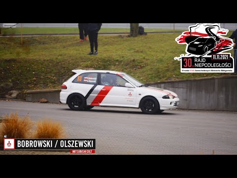 Bobrowski / Olszewski - Mitsubishi Colt - 30 Rajd Niepodległości 2021