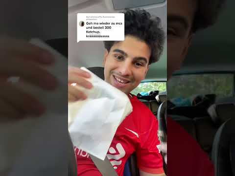 I order 300 ketchup at McDonald's #shorts #tiktok #mosalem66 #mcdonalds
