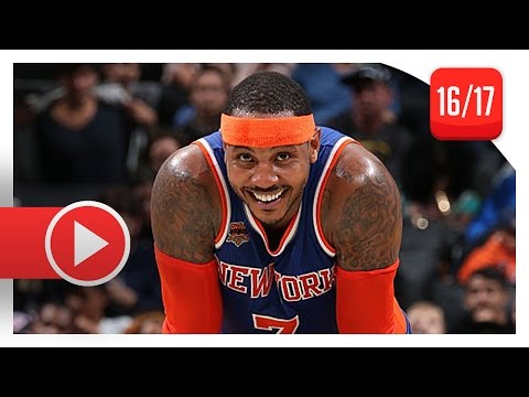 Carmelo Anthony Full PS Highlights vs Nets (2016.10.20) - 21 Pts
