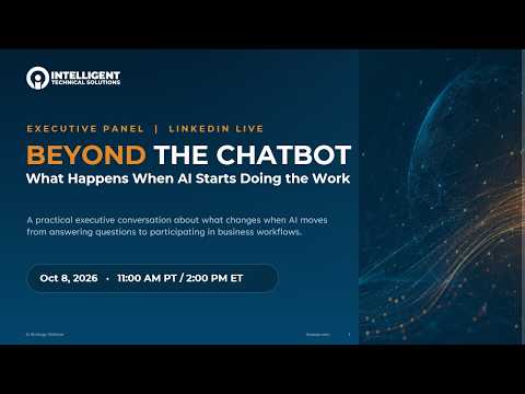 Beyond the Prompt: what happens when AI starts doing the work event graphic