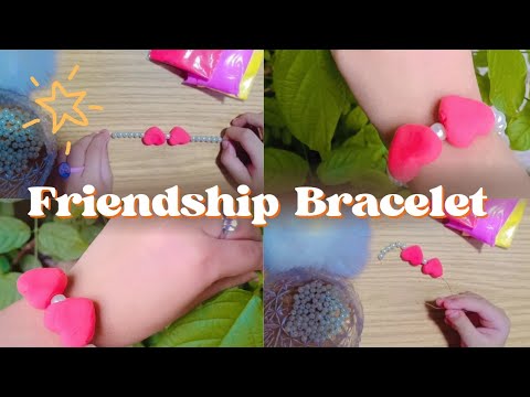 Friendship bracelet at home #frienshipband #diy#claybracelet @TheArtfulFairies1547