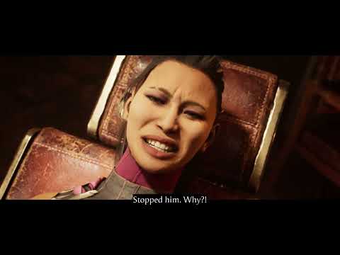 Mileena turns into her Tarkatan form for the first time