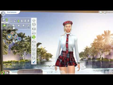 the sims 4 alpha cc style download blonde female Elsa Bjergsen by Bonita100 Cas Video Preview