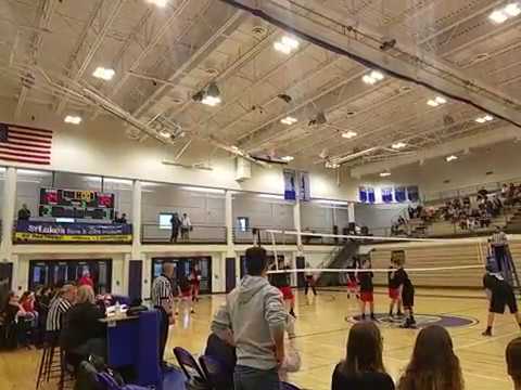 Dock Volleyball Final Point First Round of States