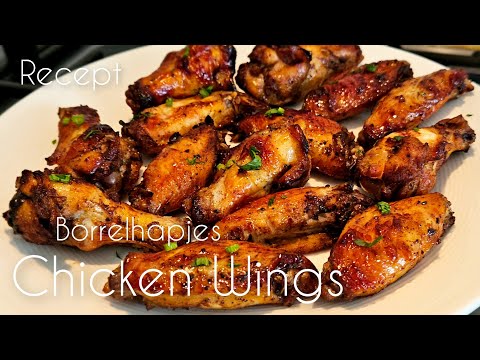 Kip wings borrelhapjes maken recept|chicken wings sweet recipe|