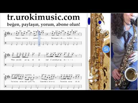 Saksafon tenor dersleri Shakira - Waka Waka Bölüm#2 um-723