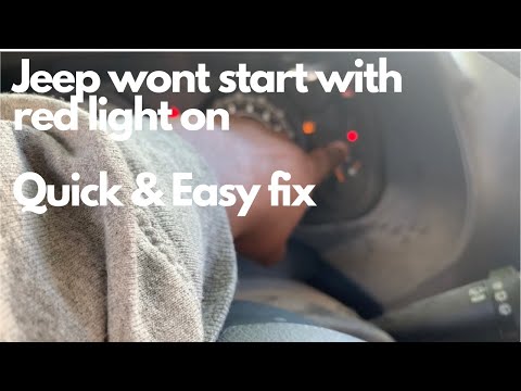 Quick easy fix for Jeep Patriot that won’t start but has red dot on