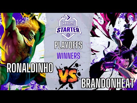 SF6 👊 RonaldinhoBR (Blanka) vs Brandonheat (Juri) 👊 KaBuM! Starter SF6 - Playoffs - Winners Quarter
