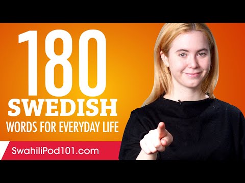 180 Swedish Words for Everyday Life - Basic Vocabulary #9